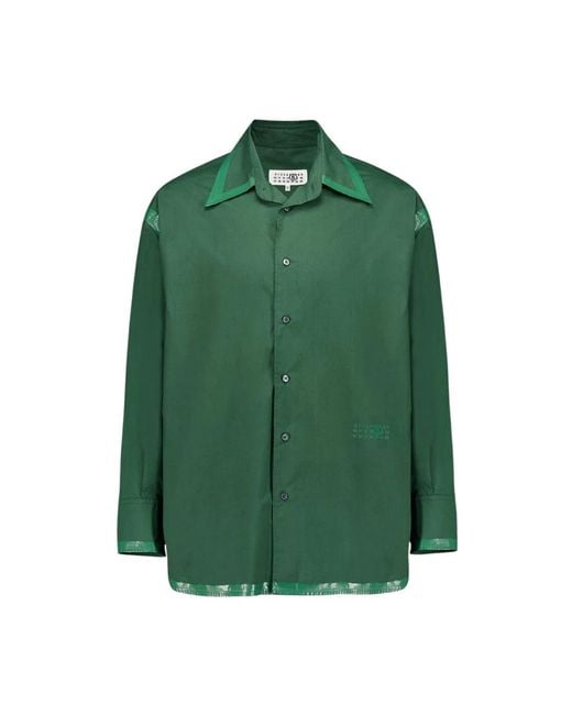 MM6 by Maison Margiela Green Casual Shirts for men