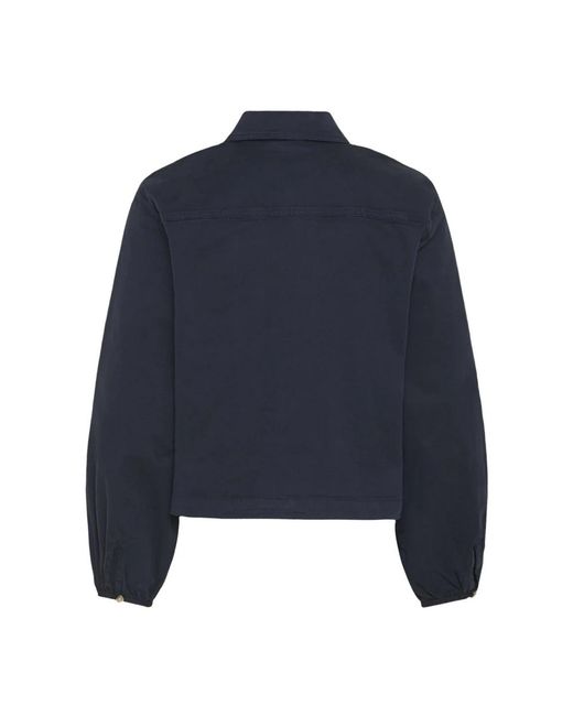 Light Jackets Cream de color Blue
