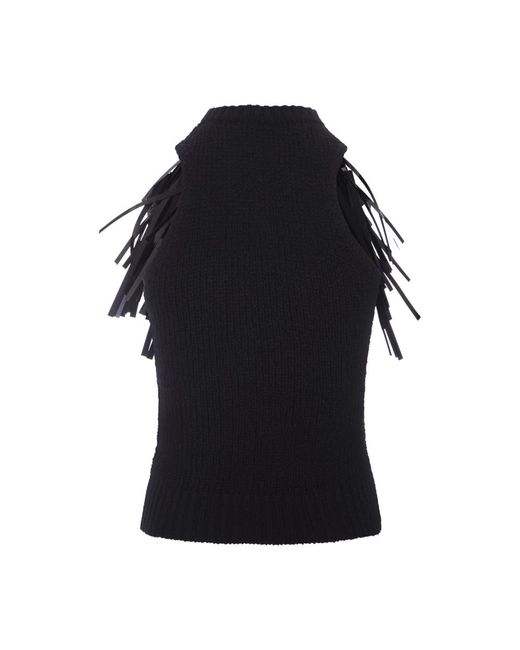 Jil Sander Black Round-Neck Knitwear