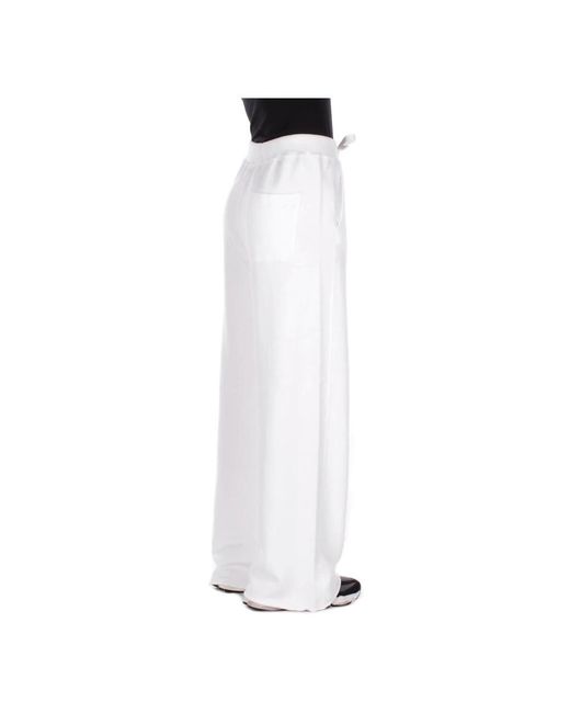 Dondup White Wide Trousers