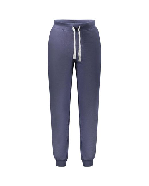North Sails Broeken ,Blauw ,Katoen Blauwe Katoenen Sportbroek Met Applique in het Blue voor heren