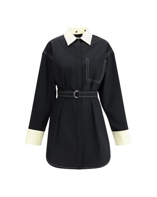 Sportmax Black Shirt Dresses