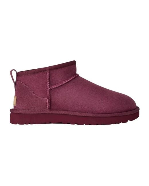 Ugg Purple Ultra Mini Sheepskin Low Boot