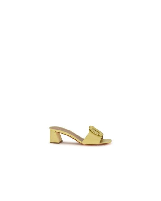 Santoni Metallic Bos Taurus Mules