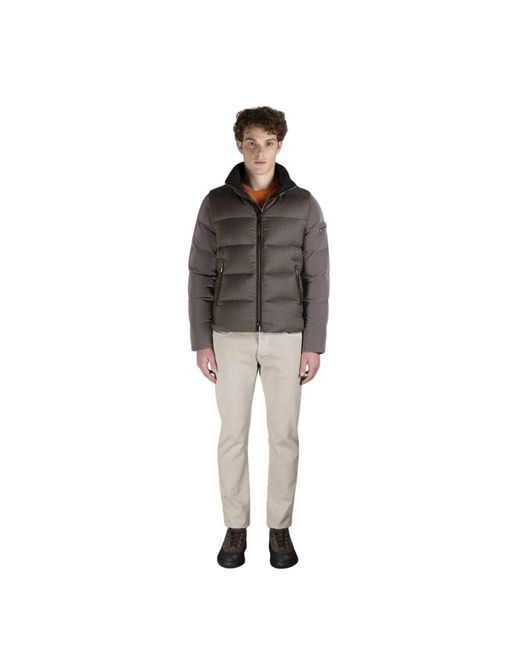 Moorer Brown Down Jackets for men