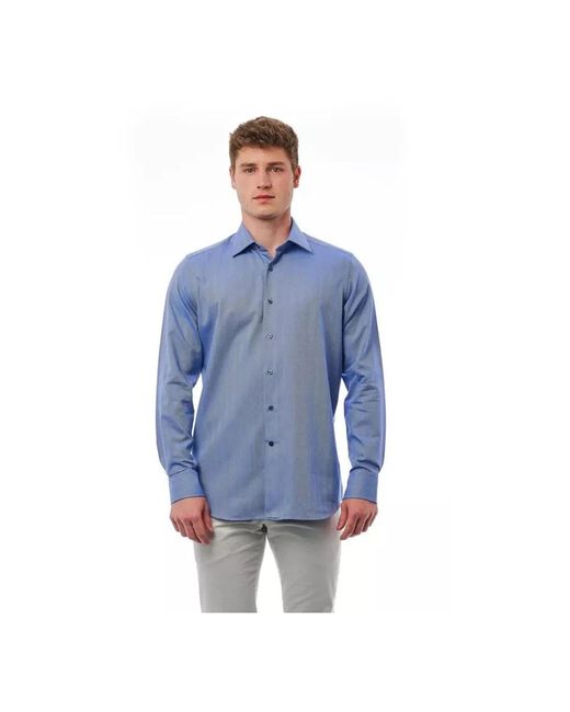 Bagutta Blue Casual Shirts for men
