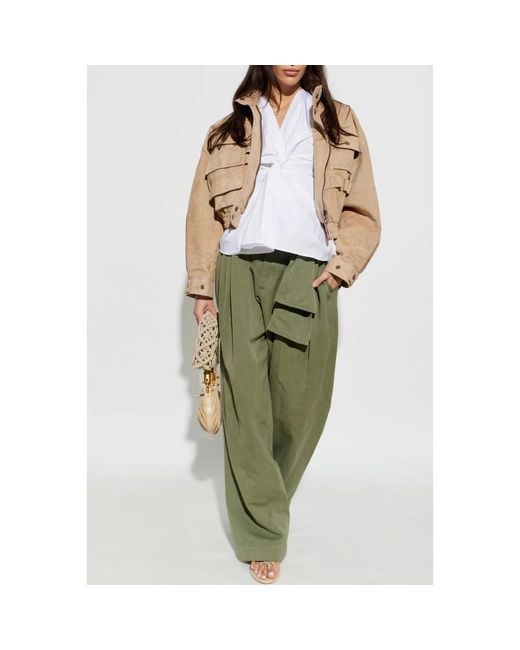 Leather Jackets Balmain de color Natural