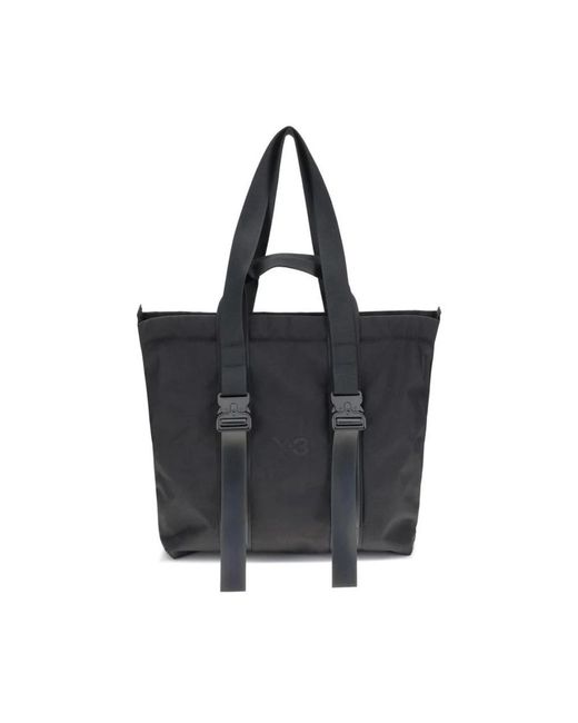 Y-3 Zwarte Nylon Shopper Tas in het Black voor heren