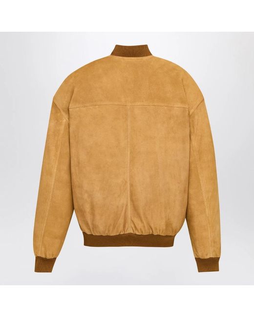 Saint Laurent Brown Bomber Jackets for men