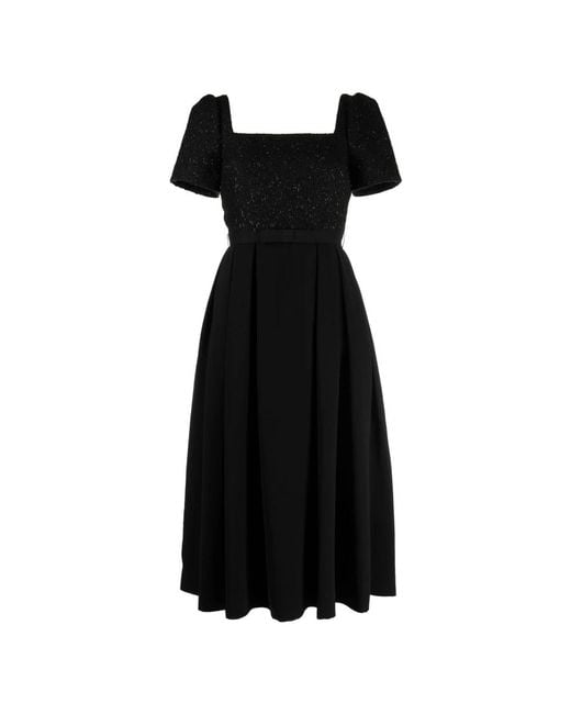 Self-Portrait Midi Dresses in het Black