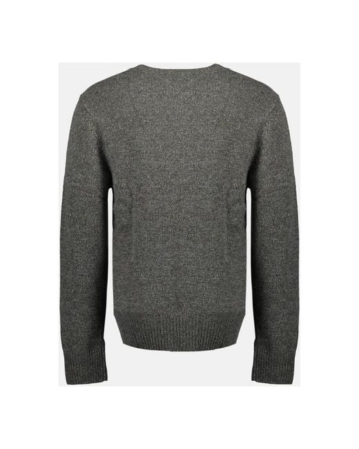 Officine Generale Gray Round-Neck Knitwear for men