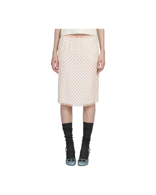 N°21 Natural Midi Skirts