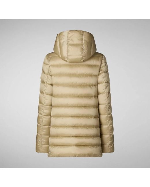 Save The Duck Jassen ,Polyester Winterjas in het Natural