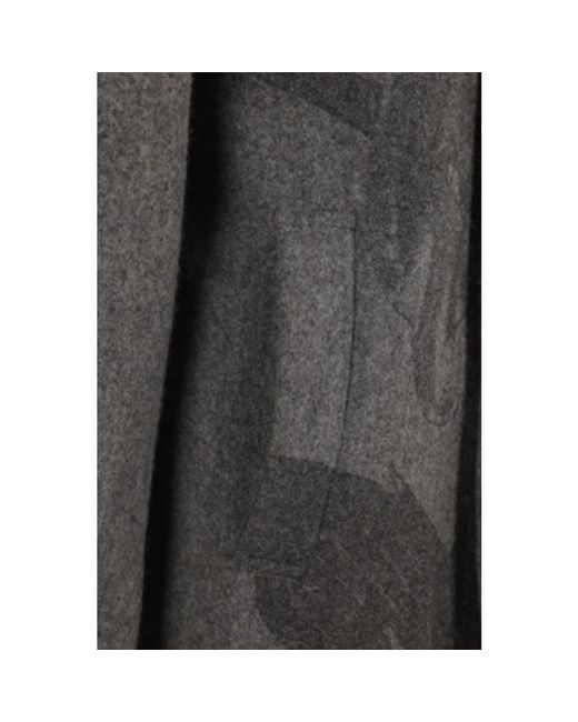 Dries Van Noten Gray Single-Breasted Coats for men