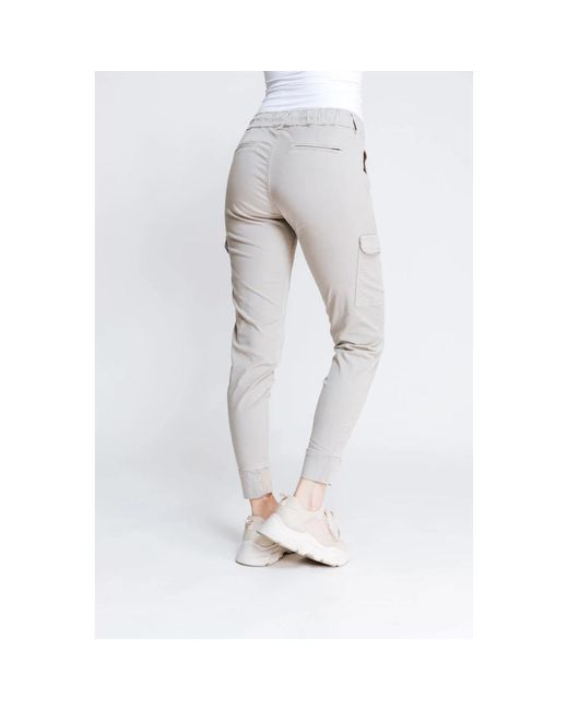 Trousers > slim-fit trousers Zhrill en coloris Gray