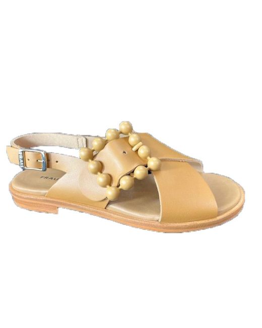 Flat Sandals di Frau in Metallic
