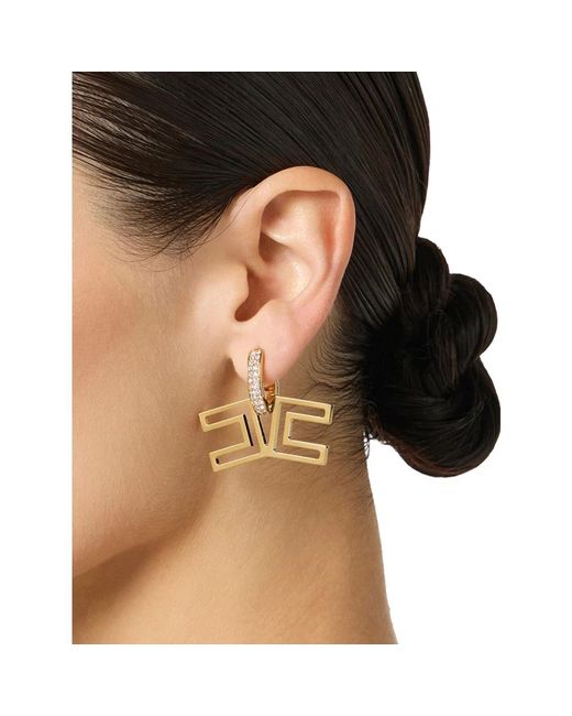 Elisabetta Franchi Metallic Earrings