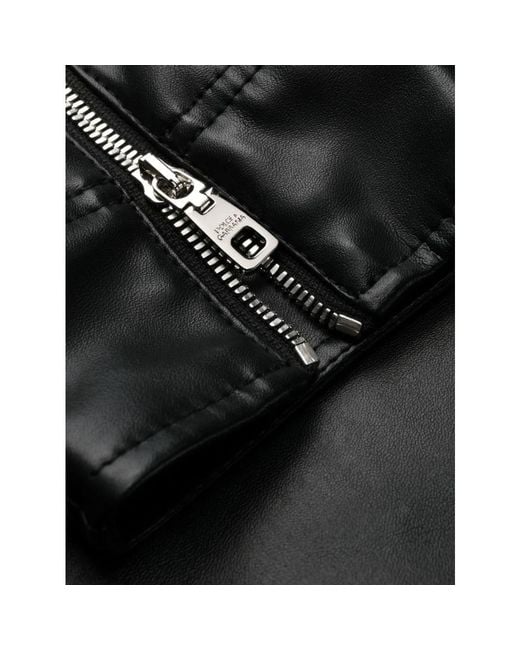 Dolce & Gabbana Black Leather Trousers