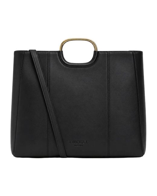 Twinset Black Shopping Bags