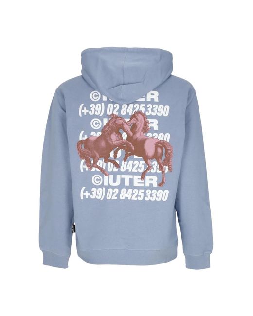 Iuter Blue Hoodies for men