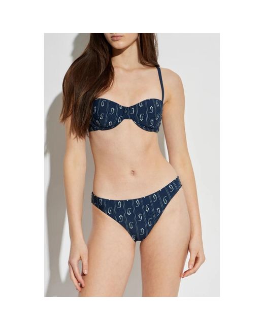 Tory Burch Badmode ,Blauw ,Nylon Hipster Bikini Broekje in het Blue