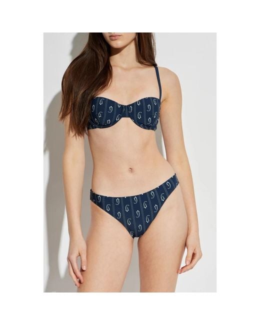 Tory Burch Blue Bikinis