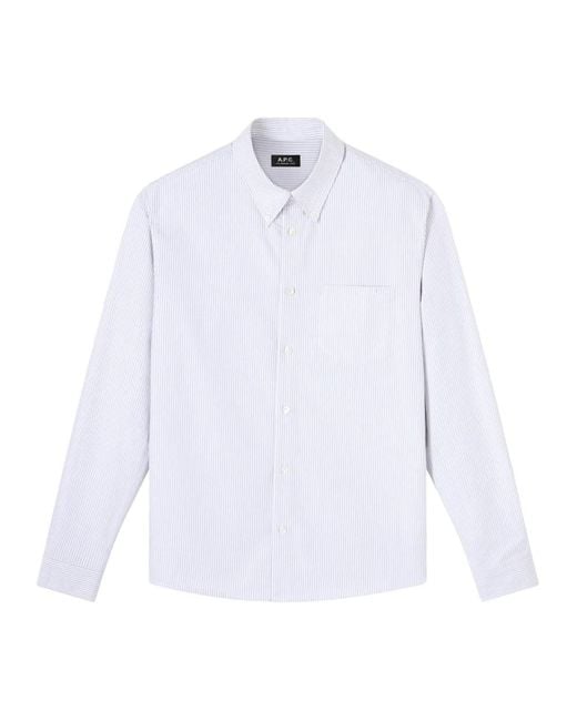 A.P.C. White Casual Shirts for men