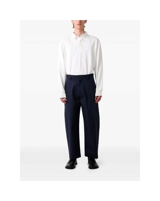 Studio Nicholson White Round-Neck Knitwear for men