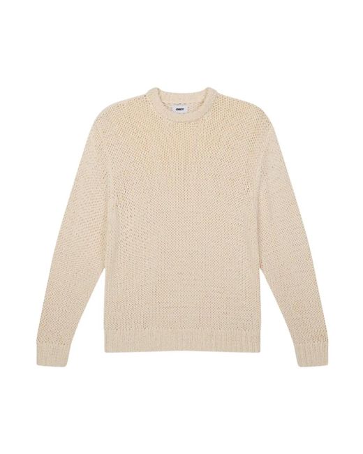 Obey White Round-Neck Knitwear for men