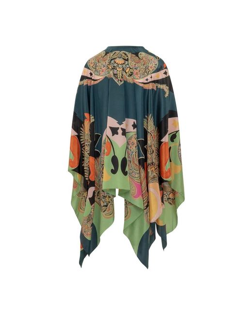 Etro Open Cape in het Blue