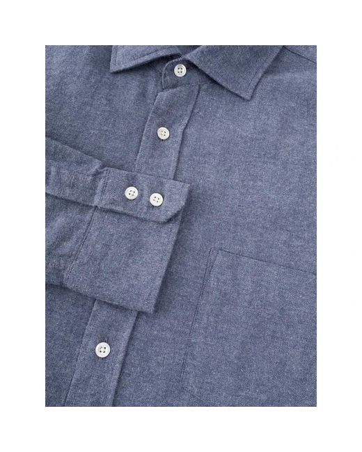 Hartford Blue Casual Shirts for men