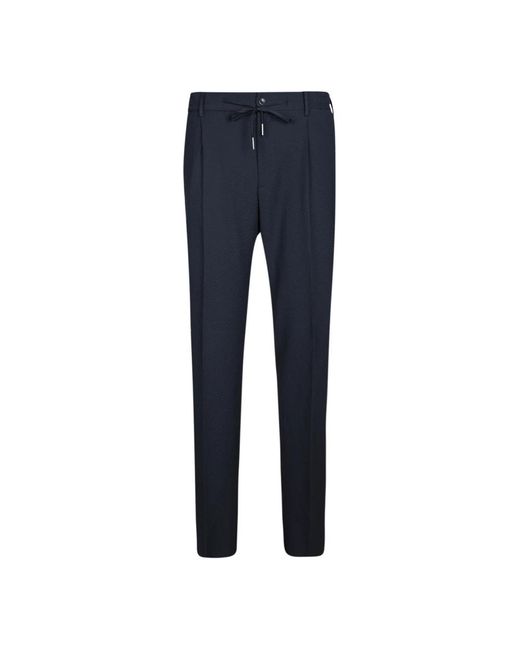 Tagliatore Blue Slim-Fit Trousers for men
