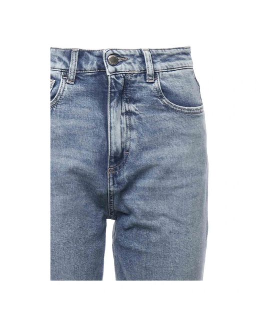 ICON DENIM Blue Straight Fit Jeans