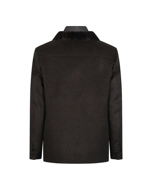Winter Jackets Moorer de hombre de color Black