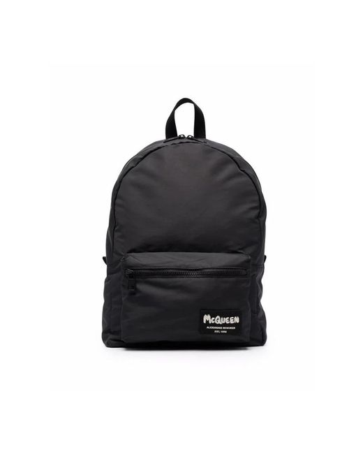 Alexander McQueen Black Backpacks for men