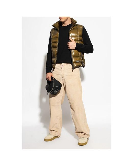 DSquared² Gewatteerde Spencer in het Metallic voor heren