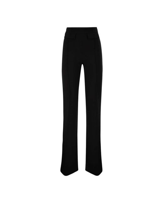 Elisabetta Franchi Black Wide Trousers