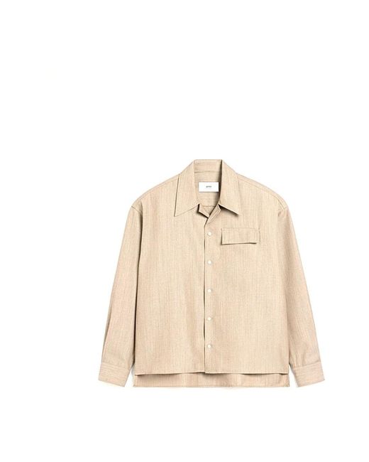 AMI Overhemden ,Maglia in het Natural voor heren