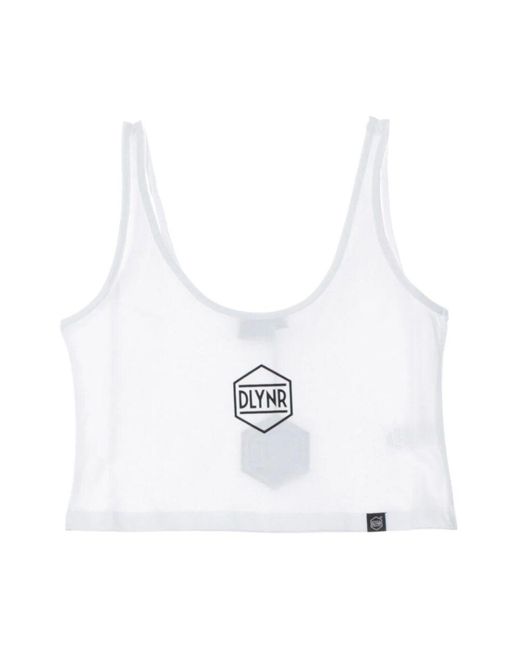 DOLLY NOIRE White Sleeveless Tops