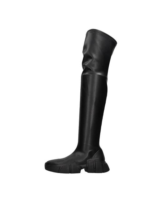 Vic Matié Black Over-The-Knee Boots