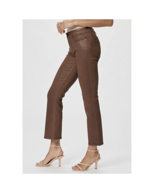 Trousers > wide trousers PAIGE en coloris Brown