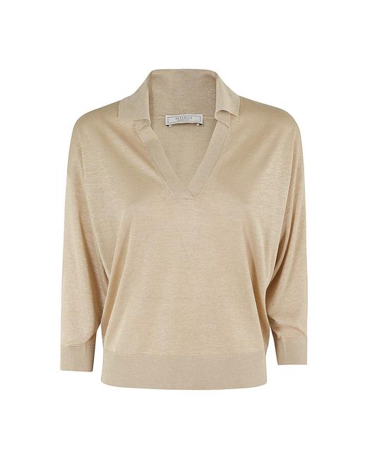 Peserico Natural Stylischer tricot pullover