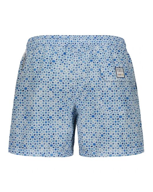 Fedeli Blue Beachwear for men