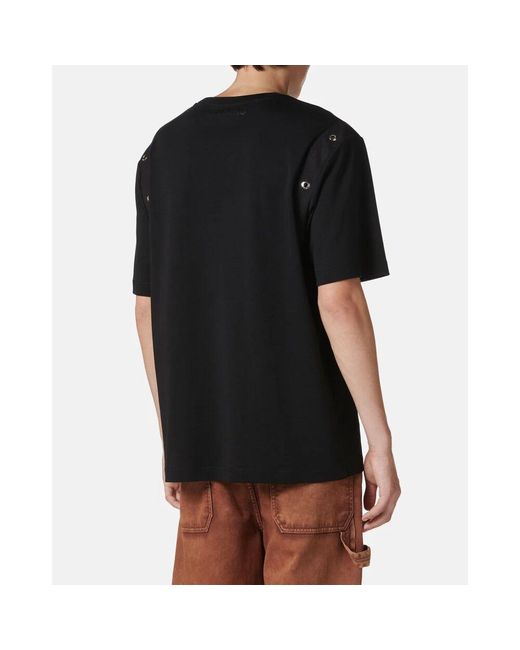 Iceberg Schwarzes regular fit t-shirt aus interlock-stoff in Black für Herren