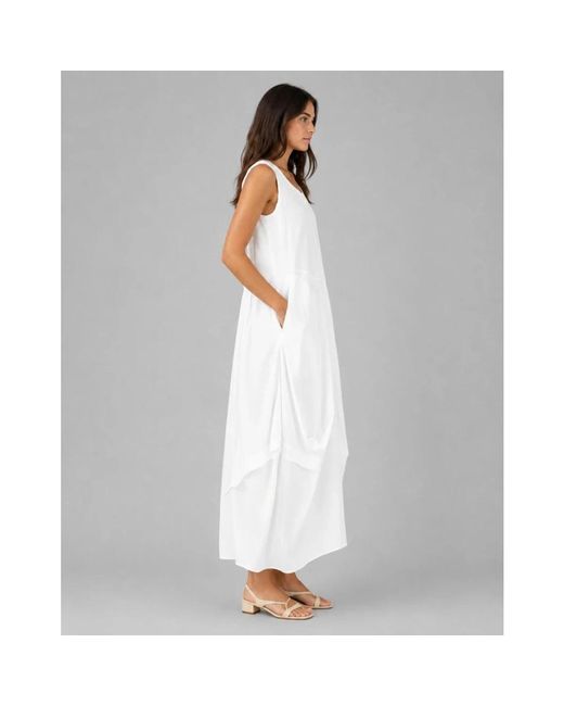 Maxi Dresses High de color White