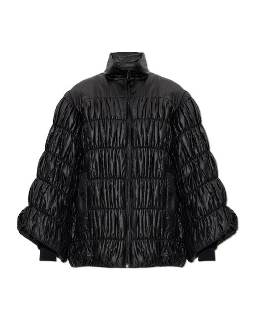 AllSaints Jassen ,Zwart ,Leer Geïsoleerde Jas Nyelee in het Black