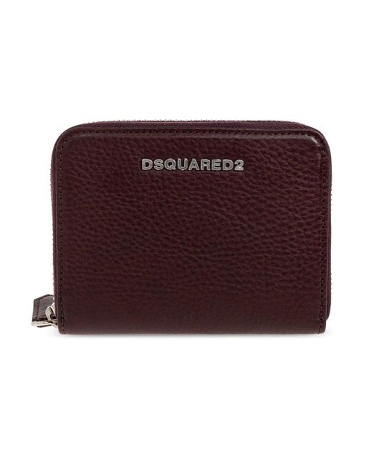 DSquared² Purple Leder Geldbörse Mit Logo