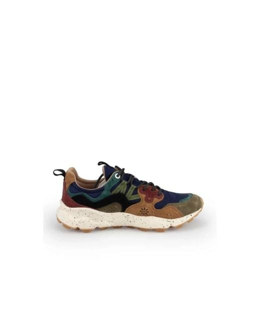 Flower Mountain Blue Sneakers for men
