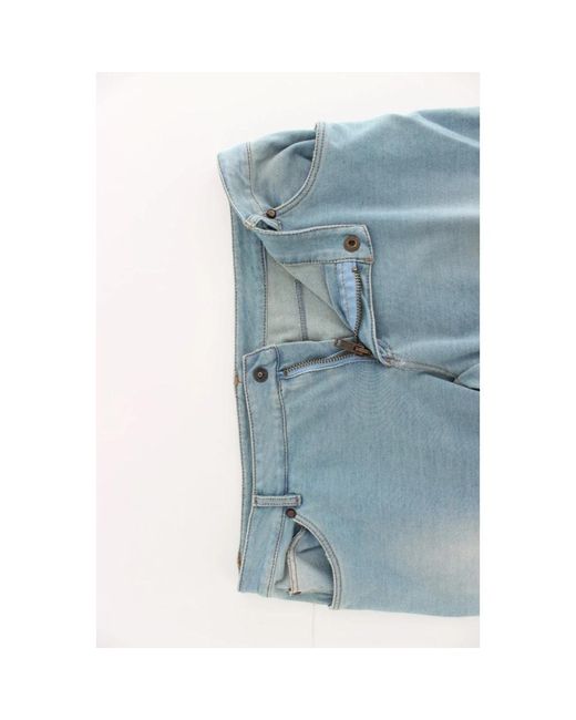 Ermanno Scervino Blue Hellblaue capri jeans