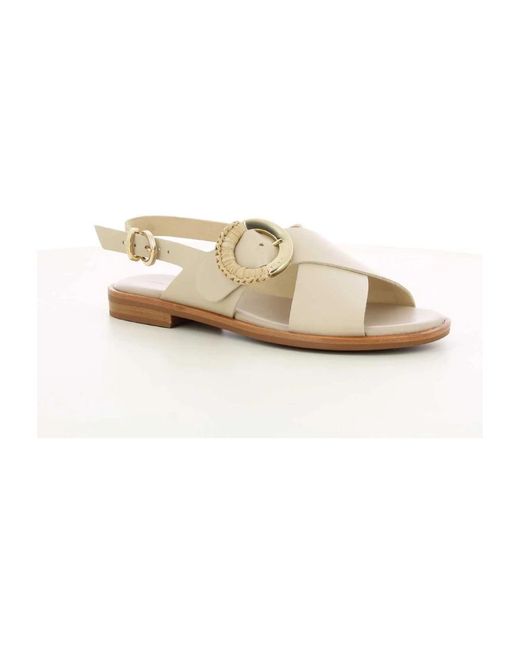 Frau Natural 85M9 Flat Sandal
